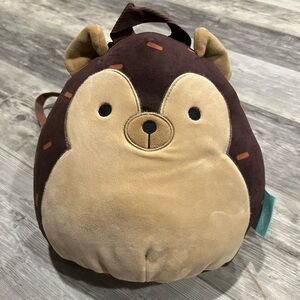 Squishmallow Backpack Hedgehog Plush